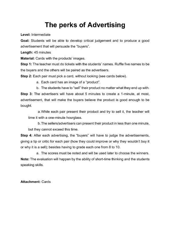 Selling a Product - CC